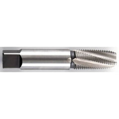 ‎1/8-27 NPTF 4 Flute Premium HSS Pipe Tap-Black Oxide Series/List #2099 - Exact Industrial Supply
