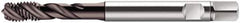 Walter-Prototyp - M6x1.00 Metric 3 Flute 6HX Modified Bottoming Spiral Flute Tap - Cobalt, Hardlube Finish, 80mm OAL, Right Hand Flute, Right Hand Thread, Series S2051302 - Apex Tool & Supply