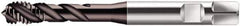 Walter-Prototyp - M12x1.50 Metric Fine 3 Flute 6HX Modified Bottoming Spiral Flute Tap - Cobalt, Hardlube Finish, 100mm OAL, Right Hand Flute, Right Hand Thread, Series S2156302 - Apex Tool & Supply