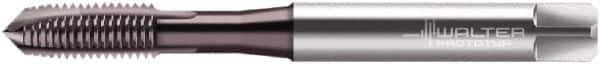 Walter-Prototyp - M10x1.50 Metric, 3 Flute, TiN Finish, Powdered Metal Spiral Point Tap - Plug Chamfer, Right Hand Thread, 100mm OAL, 20mm Thread Length, 10mm Shank Diam, 6HX Class of Fit, Series EP2021302 - Exact Industrial Supply