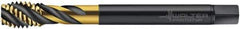 Walter-Prototyp - 7/16-20 UNF 3 Flute 2B Modified Bottoming Spiral Flute Tap - Cobalt, TiN Finish, 100mm OAL, Right Hand Flute, Right Hand Thread, Series AS2356005 - Apex Tool & Supply