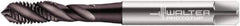 Walter-Prototyp - M10x1.50 Metric 3 Flute 6GX Modified Bottoming Spiral Flute Tap - Powdered Metal, Hardlube Finish, 100mm OAL, Right Hand Flute, Right Hand Thread, Series EP2053302 - Apex Tool & Supply
