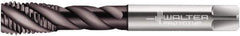 Walter-Prototyp - 1/2-13 UNC 4 Flute 2B Modified Bottoming Spiral Flute Tap - Powdered Metal, Hardlube Finish, 110mm OAL, Right Hand Flute, Right Hand Thread, Series EP2256302 - Apex Tool & Supply