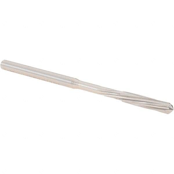 Walter-Titex - 2.99mm Cobalt 6 Flute Chucking Reamer - Spiral Flute, 2.99mm Straight Shank, 15mm Flute Length, 61mm OAL - Apex Tool & Supply