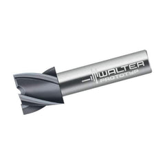Walter-Prototyp - 20mm, 18mm LOC, 12mm Shank Diam, 65mm OAL, 5 Flute, Solid Carbide Square End Mill - Single End, TiAlN Finish, Spiral Flute, 30° Helix, Centercutting, Right Hand Cut, Right Hand Flute - Apex Tool & Supply
