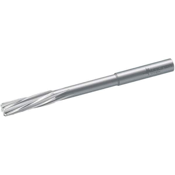 Walter-Titex - 8mm Solid Carbide 6 Flute Chucking Reamer - Spiral Flute, 8mm Straight Shank, 33mm Flute Length, 117mm OAL - Apex Tool & Supply