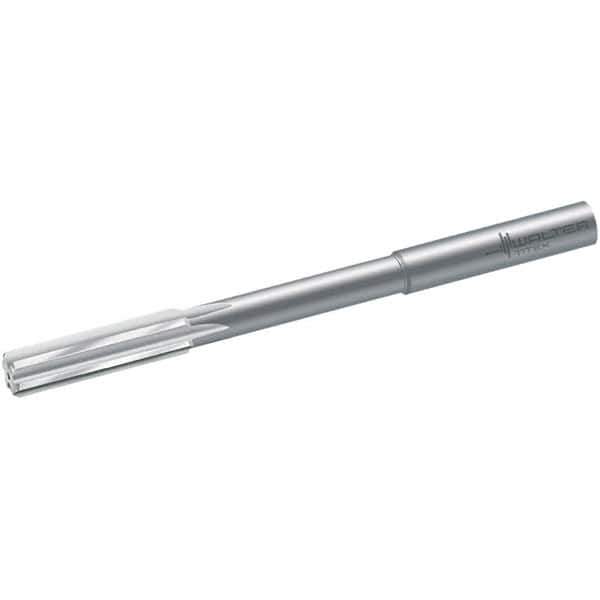 Walter-Titex - 12mm Solid Carbide 6 Flute Chucking Reamer - Straight Flute, 12mm Straight Shank, 44mm Flute Length, 151mm OAL - Apex Tool & Supply