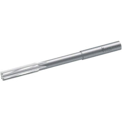 Walter-Titex - 9.5mm Solid Carbide 6 Flute Chucking Reamer - Straight Flute, 10mm Straight Shank, 36mm Flute Length, 125mm OAL - Apex Tool & Supply