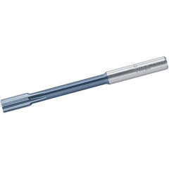Walter-Titex - 8.03mm Solid Carbide 6 Flute Chucking Reamer - Straight Flute, 8mm Straight Shank, 16mm Flute Length, 100mm OAL - Apex Tool & Supply