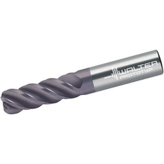 Walter-Prototyp - 16mm, 4 Flute, Single End, Solid Carbide, 4mm Corner Radius End Mill - 145mm OAL, 45° Helix, Right Hand Flute, 90mm LOC, Right Hand Cut - Apex Tool & Supply