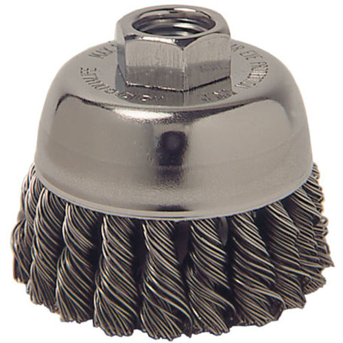 Vortec Pro 3″ Knot Wire Cup Brush, .020″ Steel Fill, 5/8″-11 UNC Nut - Apex Tool & Supply
