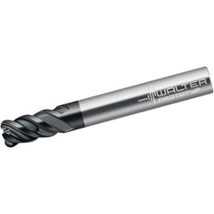 Walter-Prototyp - 10mm, 4 Flute, Single End, Solid Carbide, 0.5mm Corner Radius End Mill - 72mm OAL, 50° Helix, Right Hand Flute, 22mm LOC, Right Hand Cut - Apex Tool & Supply