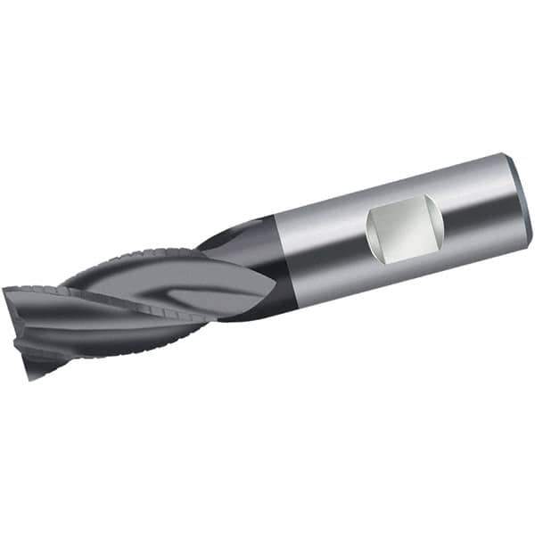 Walter-Prototyp - 10mm Diam, 22mm LOC, 4 Flute Solid Carbide 45° Corner Chamfer Roughing End Mill - AlCrN Finish, 72mm OAL, 10mm Shank Diam, Single End, Centercutting, 30° Helix - Apex Tool & Supply