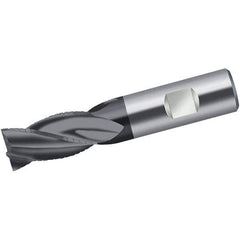 Walter-Prototyp - 10mm Diam, 22mm LOC, 4 Flute Solid Carbide 45° Corner Chamfer Roughing End Mill - AlCrN Finish, 72mm OAL, 10mm Shank Diam, Single End, Centercutting, 30° Helix - Apex Tool & Supply