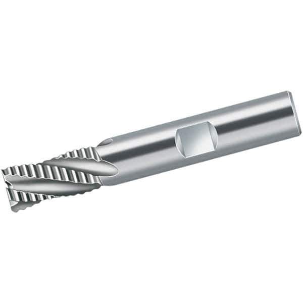 Walter-Prototyp - 7mm Diam, 16mm LOC, 4 Flute Powdered Metal Roughing Square End Mill - AlCrN Finish, 66mm OAL, 10mm Shank Diam, Single End, Centercutting, 35° Helix - Apex Tool & Supply