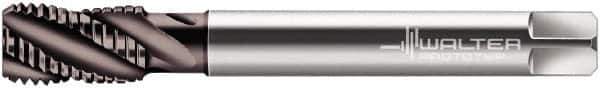Walter-Prototyp - M12x1.75 Metric 4 Flute 6HX Bottoming Spiral Flute Tap - Cobalt, Hardlube Finish, 110mm OAL, Right Hand Flute, Right Hand Thread, Series 2056062 - Apex Tool & Supply