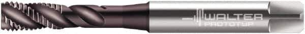 Walter-Prototyp - M6x1.00 Metric 3 Flute 6HX Bottoming Spiral Flute Tap - Powdered Metal, Hardlube Finish, 80mm OAL, Right Hand Flute, Right Hand Thread, Series EP2051362 - Apex Tool & Supply