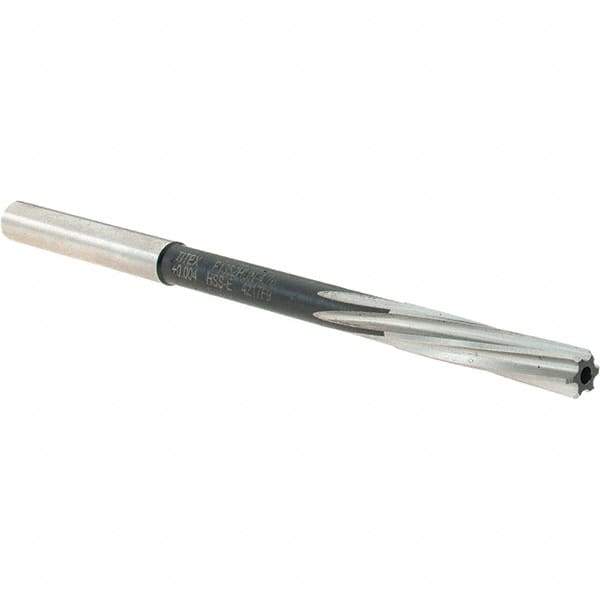Walter-Titex - 4.76mm Cobalt 6 Flute Chucking Reamer - Spiral Flute, 5mm Straight Shank, 23mm Flute Length, 86mm OAL - Apex Tool & Supply
