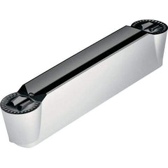 Walter - 4E600N30GX RD4 Grade WSM33S, 6mm Cutting Width Carbide Grooving Insert - 3mm Max Depth of Cut, Neutral, 3mm Corner Radius, TiAlN/Al2O3/ZrCN Finish - Apex Tool & Supply