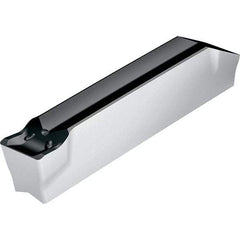 Walter - 3F400N03GX CE4 Grade WSM43S, 4mm Cutting Width Carbide Grooving Insert - Neutral, 0.3mm Corner Radius, TiAlN/Al2O3/Al Finish - Apex Tool & Supply