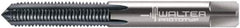 Walter-Prototyp - 5/16-18 UNC 2B 3 Flute TiCN Finish Solid Carbide Straight Flute Machine Tap - Modified Bottoming, Right Hand Thread, 90mm OAL, 25mm Thread Length, Oversize - Apex Tool & Supply