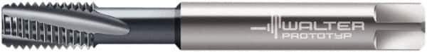 Walter-Prototyp - M6x1.00 Metric 3 Flute 6HX Modified Bottoming Spiral Flute Tap - Solid Carbide, TiCN Finish, 80mm OAL, Right Hand Flute, Right Hand Thread, Series 8041056 - Apex Tool & Supply