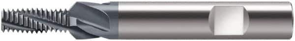 Walter-Prototyp - 0.2559" Cutting Diam, 3 Flute, Solid Carbide Helical Flute Thread Mill - Internal Thread, 16.25mm LOC, 72mm OAL, 10mm Shank Diam - Apex Tool & Supply