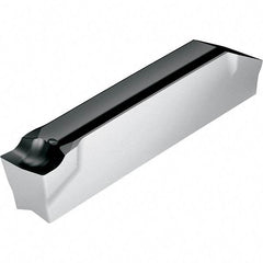 Walter - 3F400N02GX CF5 Grade WSM33S, 4mm Cutting Width Carbide Grooving Insert - Neutral, 0.2mm Corner Radius, TiAlN/Al2O3/ZrCN Finish - Apex Tool & Supply