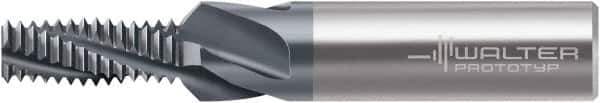 Walter-Prototyp - M16x2.00, 0.5354" Cutting Diam, 4 Flute, Solid Carbide Helical Flute Thread Mill - Internal Thread, 32mm LOC, 92mm OAL, 18mm Shank Diam - Apex Tool & Supply