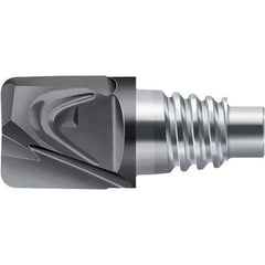 Walter-Prototyp - H1E Carbide End Milling Tip Insert - TiAlN Finish, 2 Flutes, 16mm Cutting Diam, 13mm Depth of Cut, 18.1mm Extension, 0.0079" Cnr Rad - Apex Tool & Supply