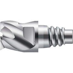 Walter-Prototyp - H6E Carbide End Milling Tip Insert - Uncoated, 3 Flutes, 25mm Cutting Diam, 13.5mm Depth of Cut, 25.6mm Extension - Apex Tool & Supply