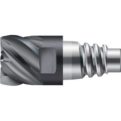 Walter-Prototyp - AH3E Carbide End Milling Tip Insert - TiAlN Finish, 6 Flutes, 15.88mm Cutting Diam, 8.51mm Depth of Cut, 18.69mm Extension - Apex Tool & Supply