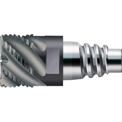 Walter-Prototyp - AH3E Carbide End Milling Tip Insert - TiAlN Finish, 6 Flutes, 15.88mm Cutting Diam, 8.51mm Depth of Cut, 18.69mm Extension, 1/64" Cnr Rad - Apex Tool & Supply