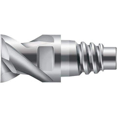 Walter-Prototyp - H6E Carbide End Milling Tip Insert - Uncoated, 2 Flutes, 12mm Cutting Diam, 6.5mm Depth of Cut, 14.5mm Extension - Apex Tool & Supply