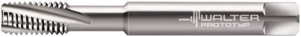 Walter-Prototyp - M5x0.80 Metric 3 Flute 6H Modified Bottoming Spiral Flute Tap - Solid Carbide, Bright Finish, 70mm OAL, Right Hand Flute, Right Hand Thread, Series 804101 - Apex Tool & Supply