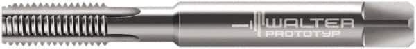 Walter-Prototyp - M8x1.25 Metric 6HX 4 Flute Bright Finish Solid Carbide Straight Flute Machine Tap - Modified Bottoming, Right Hand Thread, 90mm OAL, 22mm Thread Length, Oversize, Through Coolant - Apex Tool & Supply