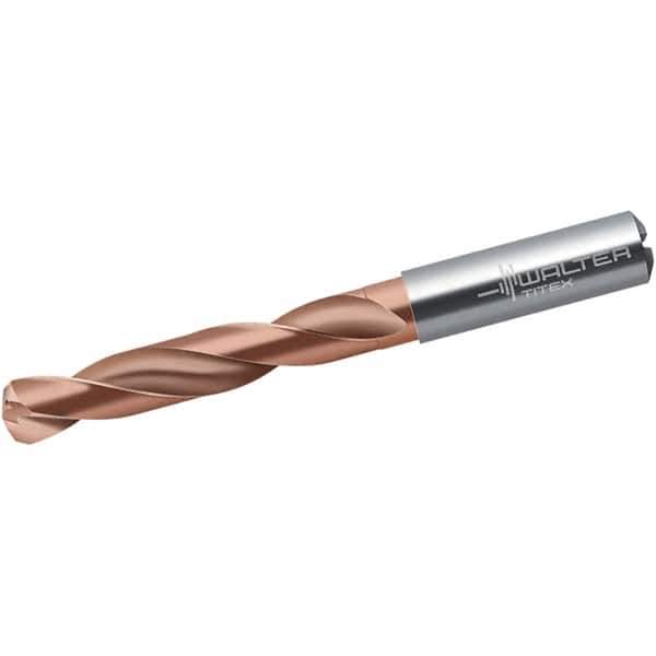Walter-Titex - 14mm 140° Solid Carbide Jobber Drill - AlCrN Finish, Right Hand Cut, Spiral Flute, Straight Shank, 124mm OAL, X-treme CI Point - Apex Tool & Supply