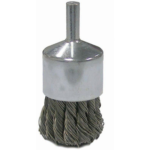 Vortec Pro 1″ Knot Wire End Brush, .014″Stainless Steel Fill, 1/4″ Stem - Apex Tool & Supply