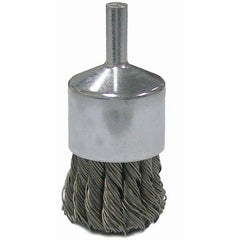 Vortec Pro 1″ Knot Wire End Brush, .014″Stainless Steel Fill, 1/4″ Stem - Apex Tool & Supply