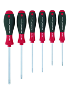 6 Piece - T8; T10; T15; T20; T25; T30 MagicSpring® - SoftFinish® Cushion Grip -  Torx Screw Holding Screwdriver Set - Apex Tool & Supply