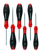 6 Piece - T6; T7; T8; T9; T10; T15 - Torx SoftFinish® Cushion Grip Screwdriver Set - Apex Tool & Supply
