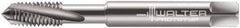 Walter-Prototyp - M8x1.25 Metric 3 Flute 6H Modified Bottoming Spiral Flute Tap - Solid Carbide, Bright Finish, 90mm OAL, Right Hand Flute, Right Hand Thread, Series 80410 - Apex Tool & Supply