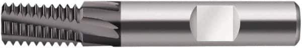 Walter-Prototyp - 0.4724" Cutting Diam, 6 Flute, Solid Carbide Helical Flute Thread Mill - Internal Thread, 1-1/16" LOC, 83mm OAL, 12mm Shank Diam - Apex Tool & Supply