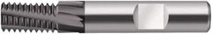Walter-Prototyp - 0.4724" Cutting Diam, 6 Flute, Solid Carbide Helical Flute Thread Mill - Internal Thread, 1-1/16" LOC, 83mm OAL, 12mm Shank Diam - Apex Tool & Supply
