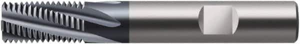 Walter-Prototyp - 0.3937" Cutting Diam, 4 Flute, Solid Carbide Helical Flute Thread Mill - External Thread, 16mm LOC, 72mm OAL, 10mm Shank Diam - Apex Tool & Supply