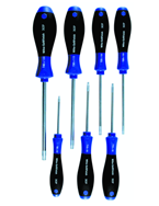 7 Piece - IP8; IP10; IP15; IP20; IP25; IP30; IP40 - TorxPlus SoftFinish® Cushion Grip Screwdriver Set - Apex Tool & Supply