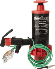 GoatThroat Pumps - 3/8" Outlet, 4 GPM, Polypropylene Hand Operated Transfer Pump - 56" OAL, For up to 55 Gal Drums, For Class I & II Flammable & Combustible Liquids - Apex Tool & Supply