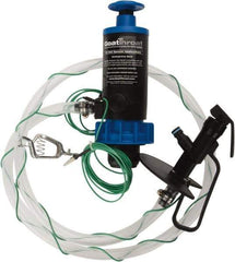 GoatThroat Pumps - 3/8" Outlet, 4 GPM, Polypropylene Hand Operated Transfer Pump - 56" OAL, For up to 55 Gal Drums, For Class I & II Flammable & Combustible Liquids - Apex Tool & Supply