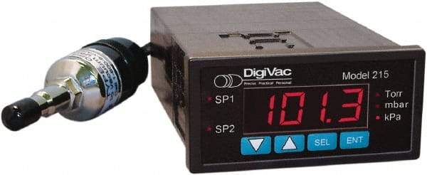 DigiVac - Vacuum Gauges Type: Electronic Vacuum Gauge Vacuum Range: 0.001 - 760 Torr - Apex Tool & Supply