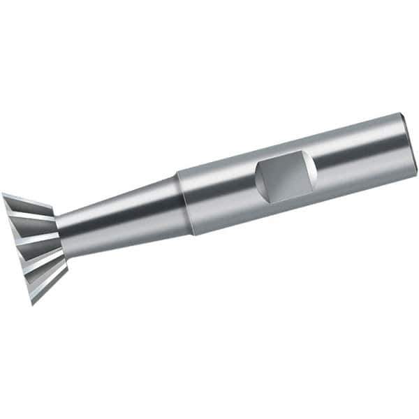 Walter-Prototyp - 12mm Diam x 5mm Width of Cut, 60° Included Angle, Cobalt Dovetail Cutter - Weldon Flat, Uncoated - Apex Tool & Supply